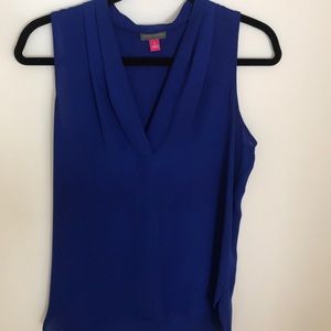 Royal blue once worn Vince Camuto top